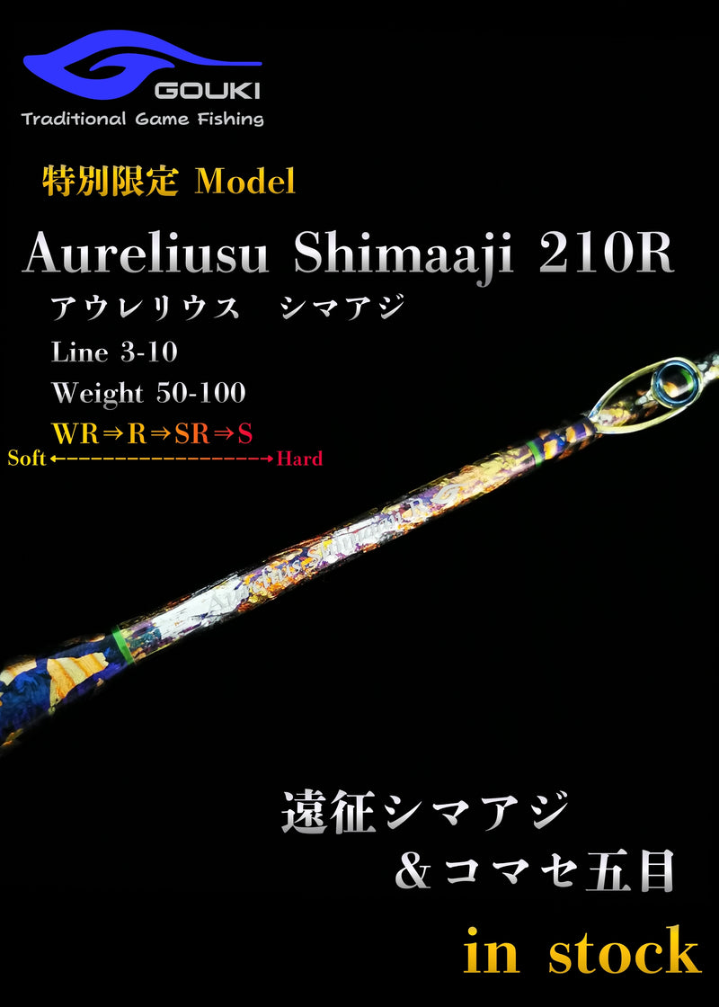 限定モデル【Aurelius Shimaaji 210R】遠征シマアジ＆コマセ五目　剛樹-GOUKI-